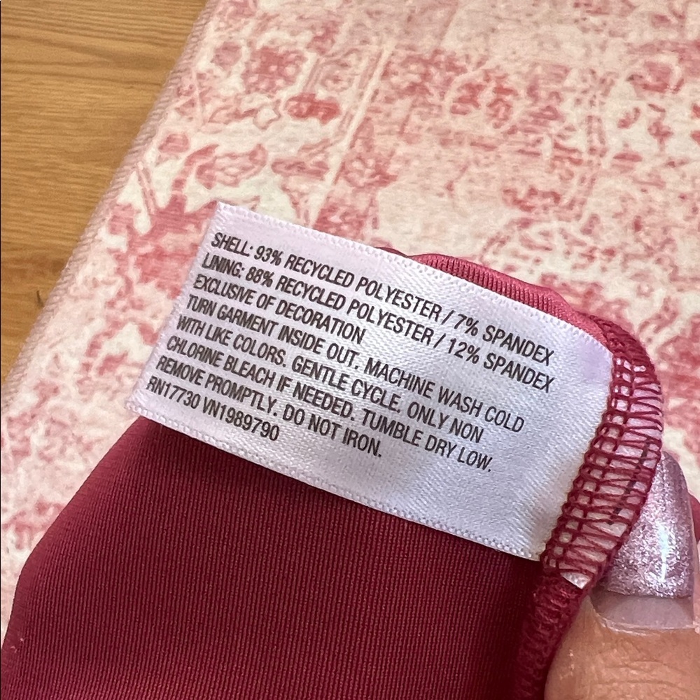 wild fable Burgundy Velvet Square Neck Cami - Picture 4 of 5